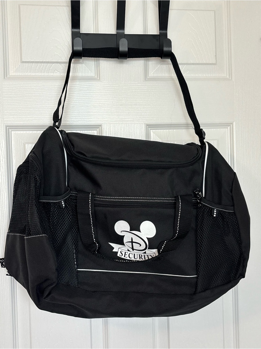 Disney Security Cast Member Duffel Gym Travel Overnight Bag Black Large